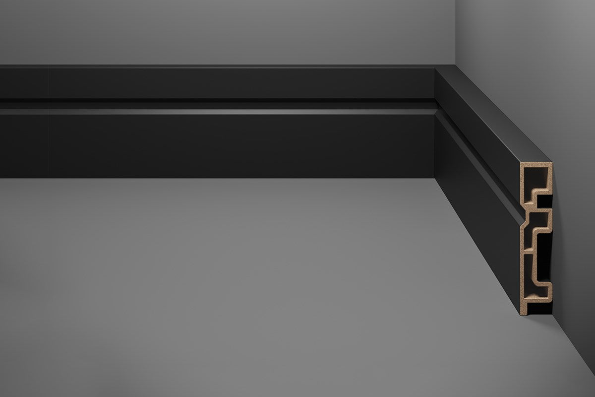 RODAPÉ ACQUA NEW 7CM - PRETO