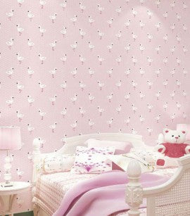 Papel de Parede Fofura Baby - Flamingos CÓD: FF4019
