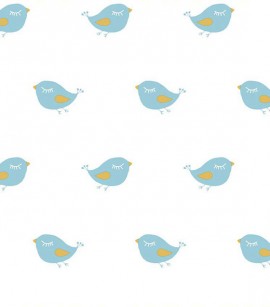 Papel de Parede Fofura Baby - Passarinhos CÓD: FF4006