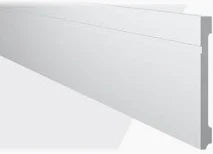 RODAPÉ FRISADO DE 20CM BRANCO POLIESTIRENO LINHA BASE