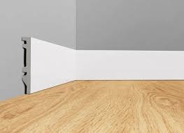 RODAPÉ LISO DE 7CM BRANCO POLIESTIRENO LINHA BASE