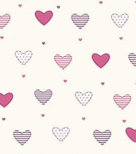 Papel de Parede Fofura Baby - Corações CÓD: FF4058