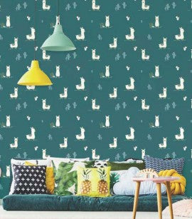 Papel de Parede Fofura Baby - Lhamas CÓD: FF4026