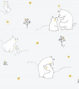 Papel de Parede Fofura Baby - Urso Polar CÓD: FF4002